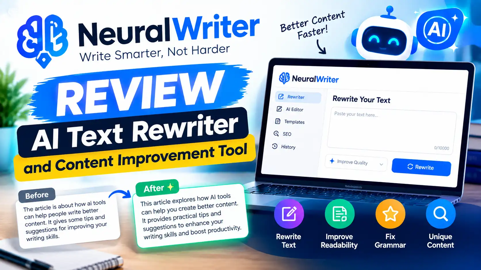 NeuralWriter Review: AI Text Rewriter and Content Improvement Tool
