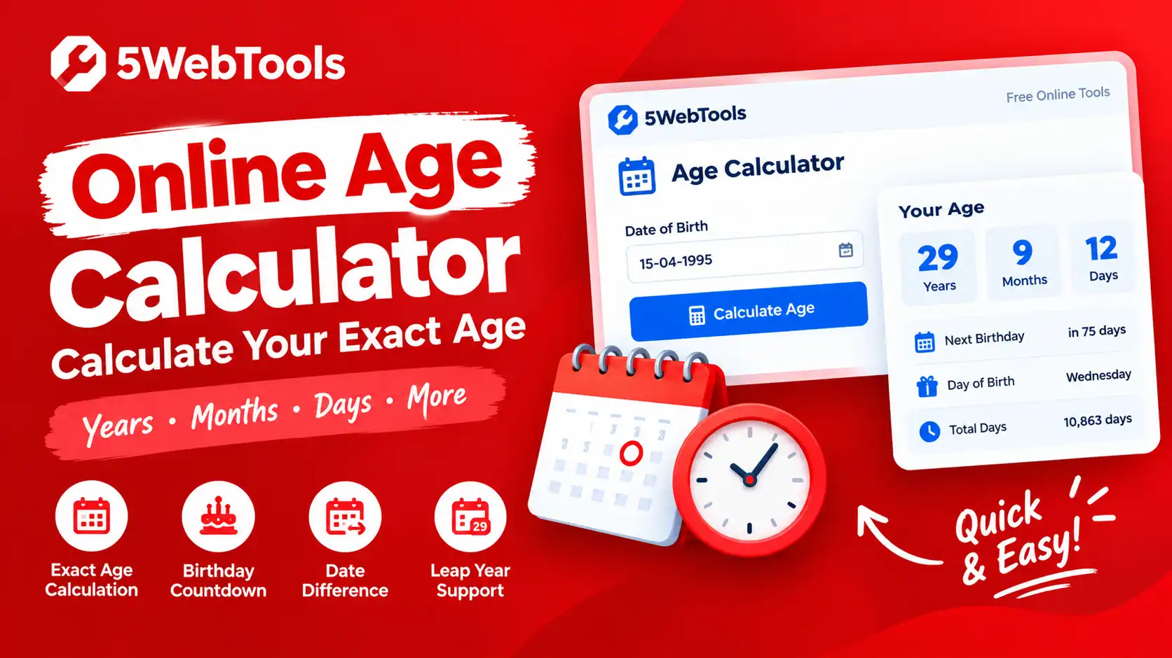 Online Age Calculator – Calculate Your Exact Age