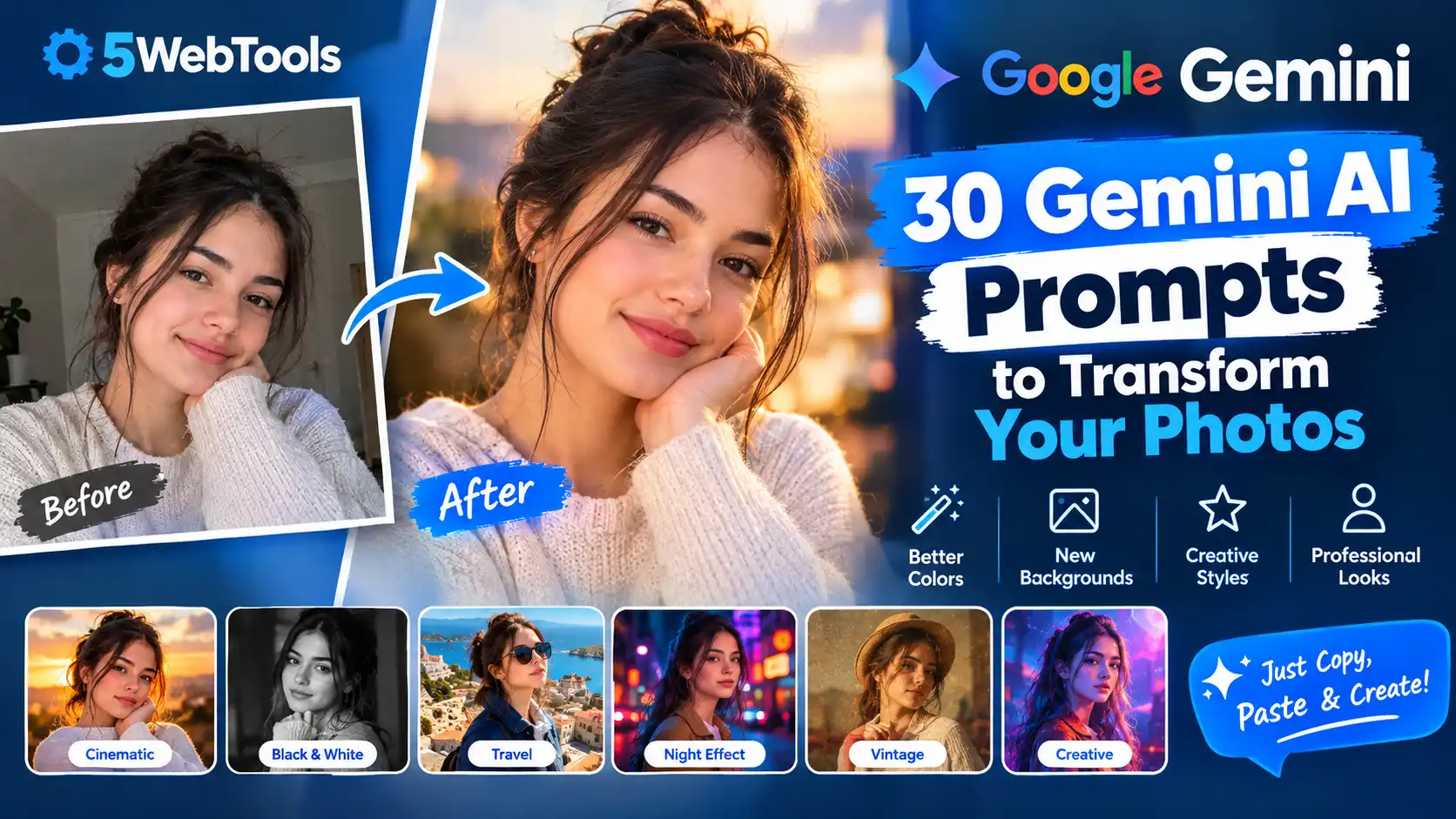 30 Gemini AI Prompts to Transform Your Photos