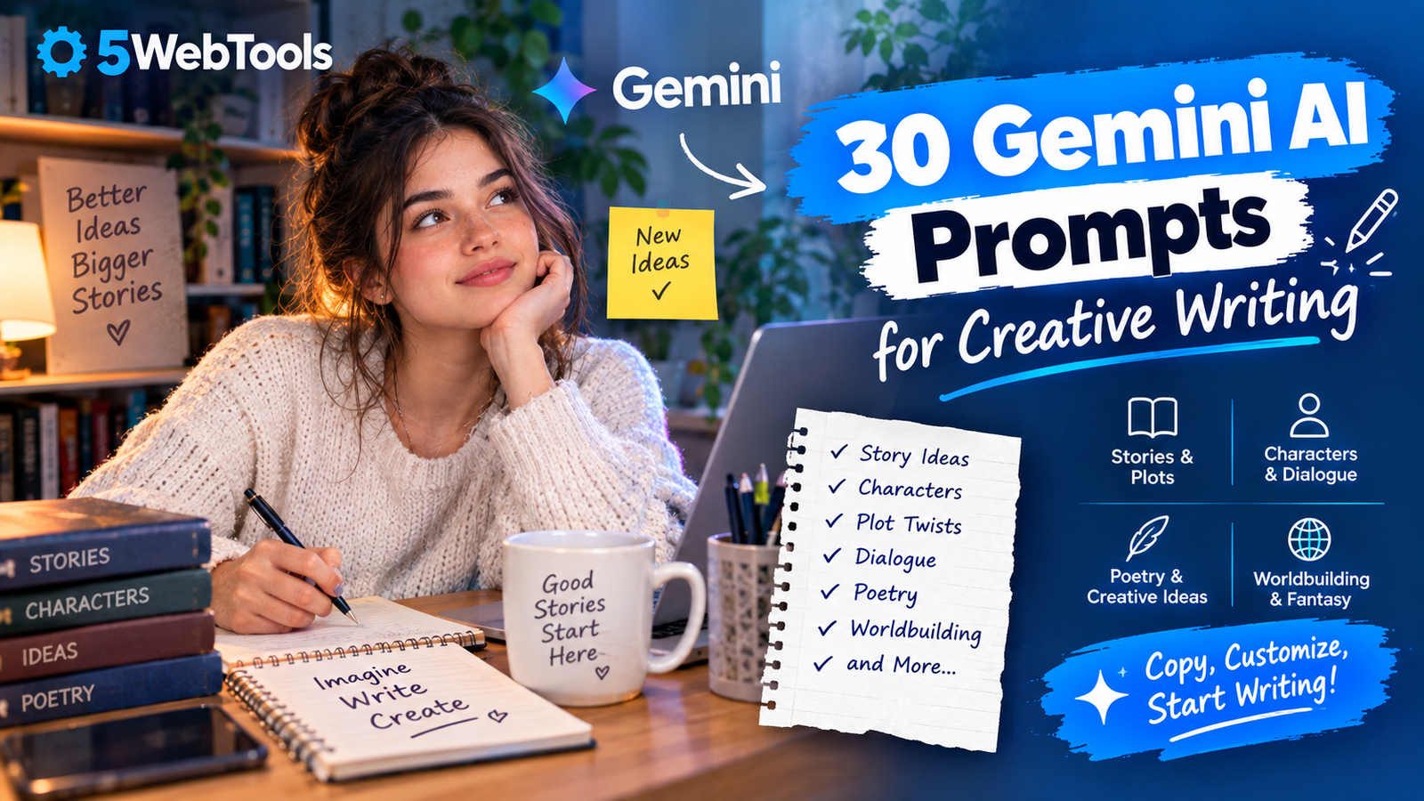 30 Gemini AI Prompts for Creative Writing