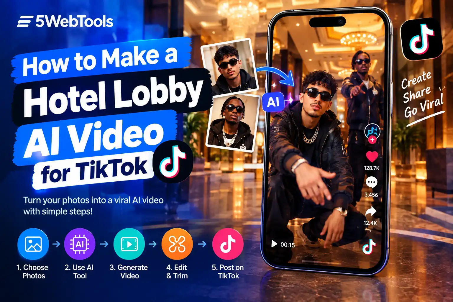 How to Make a Hotel Lobby AI Video for TikTok