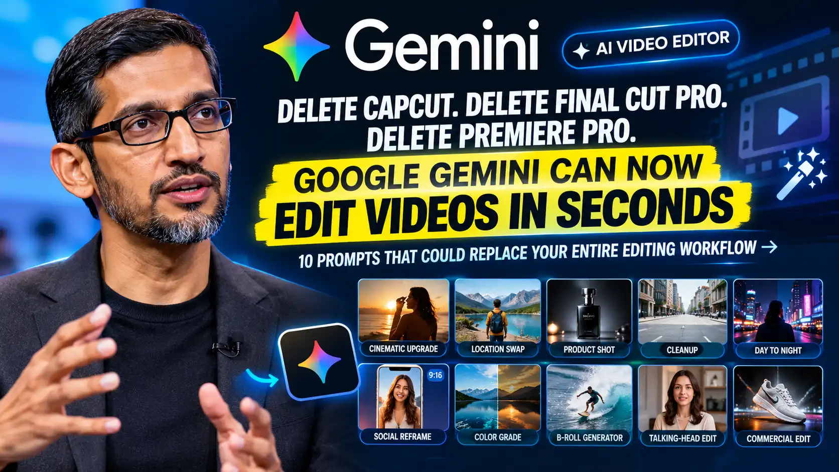 Google Gemini Video Editing: 10 AI Prompts to Edit Videos