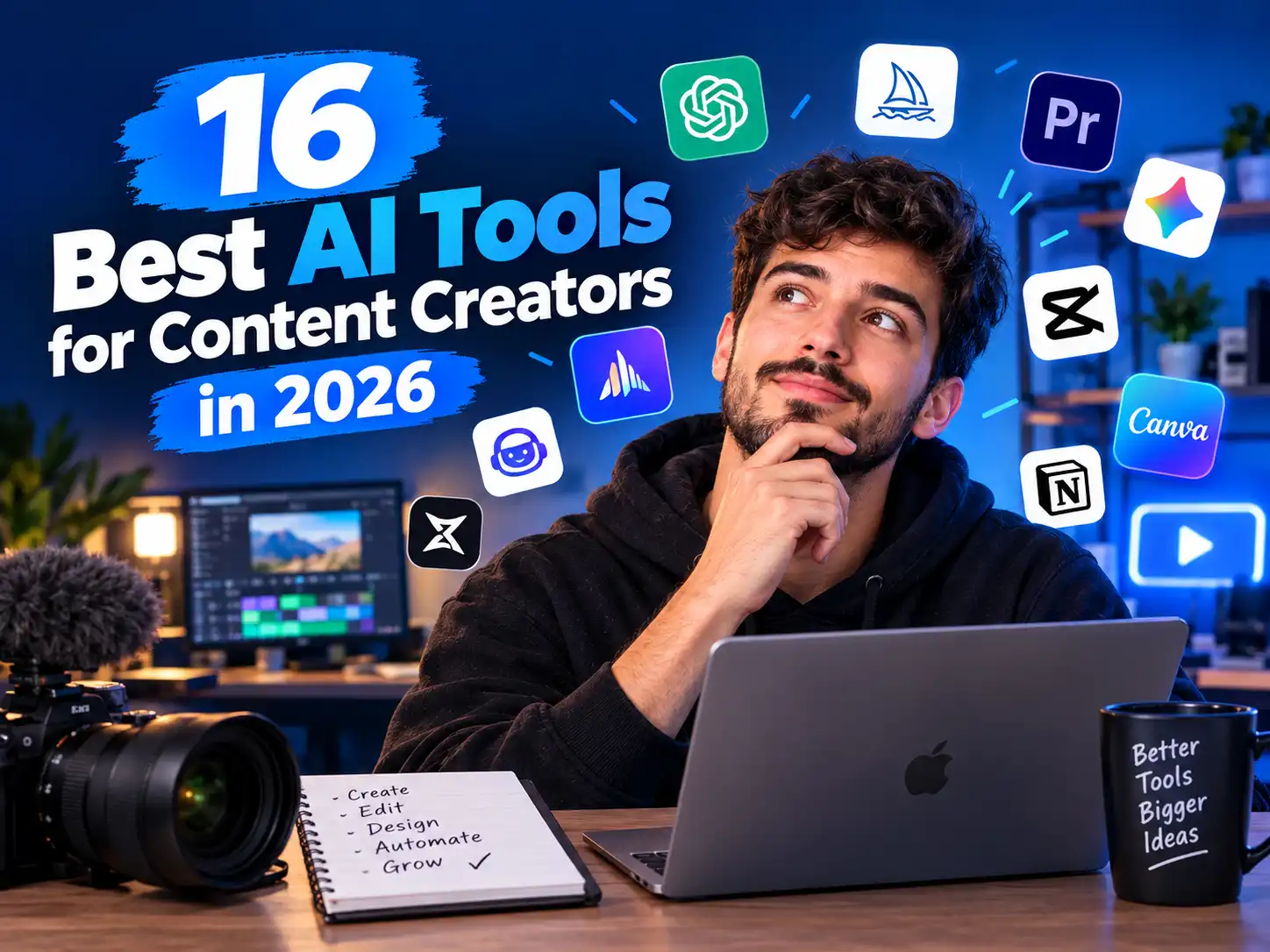 16 Best AI Tools for Content Creators in 2026