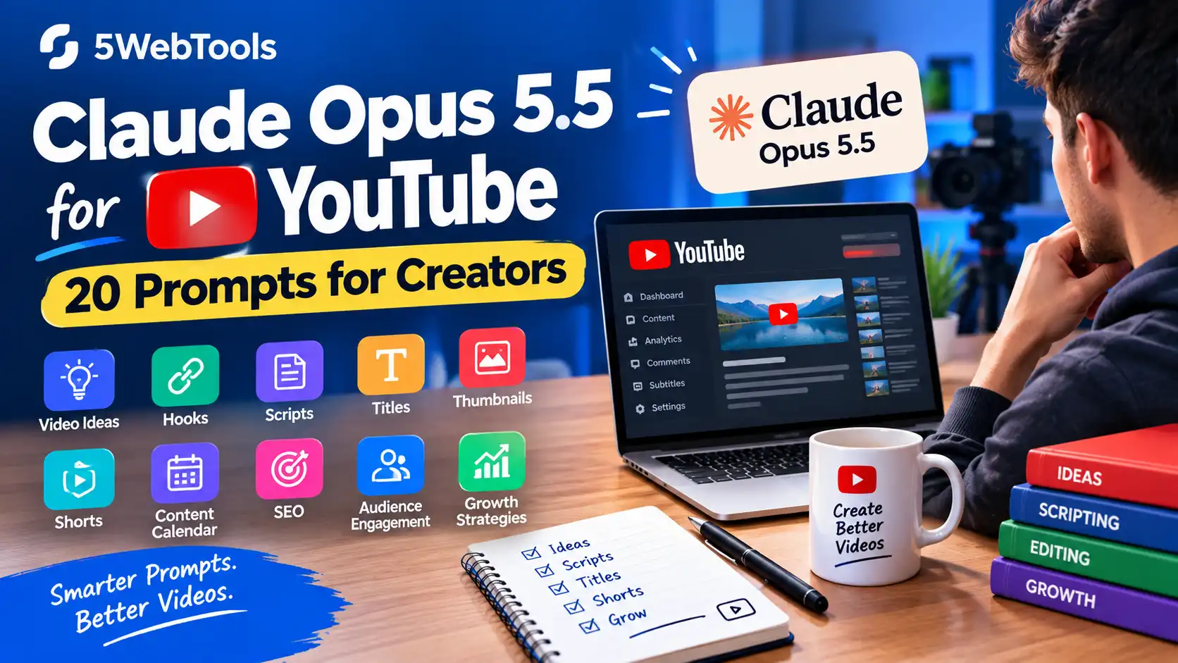 Claude Opus 5.5 for YouTube: 20 Prompts for Creators